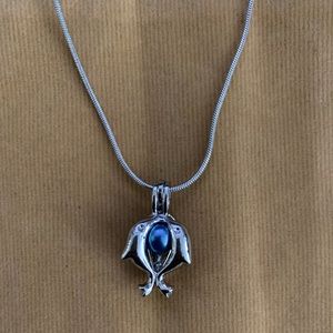 Dolphin Pearl pendant necklace